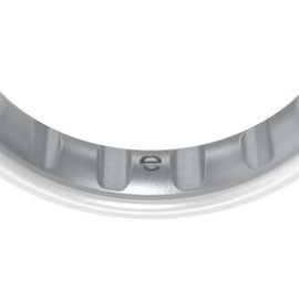 Enso Rings Elements Luxe Classic Thin Silicone Ring - Comfortable and Flexible Design - 4.3mm Wide, 1.75mm Thick - Pearl - Size 6