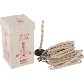 GURU SHOP Chakra Incense, Nepal Incense Strings - Root/Nag Champa, Brown, 10 x 5.5 x 5.5 cm, Incense Sticks from Tibet, Nepal
