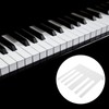 Vaguelly 52pcs Piano Keytops White Piano Keytops with Fronts Piano