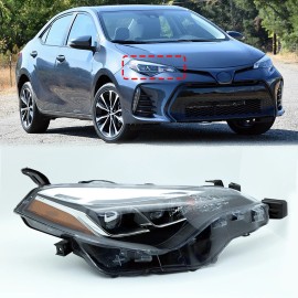 Stunning For 2017 2018 2019 Toyota Corolla SE XSE Headlight w/Bulbs Right Passenger Side