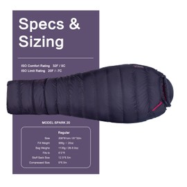 SANSEGAL Ultralight Mummy Down Sleeping Bag 650 Fill Power Duck Down Suits for 32 20 Degree F for Camping Hiking Backpacking