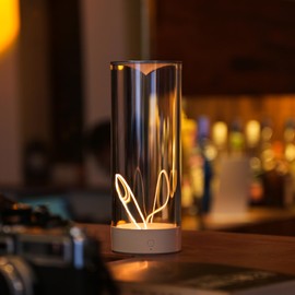 AUGE LIGHT Minimalist Desk Lamp Cordless Table Lamps LED Rechargeable Modern Nightstand Lights Dimmable with 3 Levels for Gaming, Home Office, Bedroom, Living Room, Kitchen, Bar, Restaurant