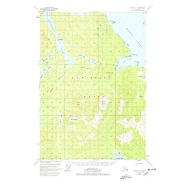 YellowMaps Sitka C 1 AK topo map, 1:63360 Scale, 15 X 15 Minute, Historical, 1951, Updated 1978, 21.8 x 18.1 in - Polypropylene