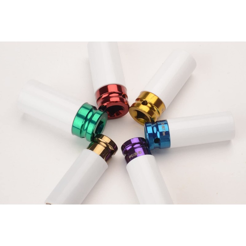 FLZOSPER 1/2-Inch Drive x 22 mm Lug Nut Socket Non-Marring