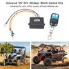 Wireless Winch Remote Control Kit DC 12V 24V 50ft Range