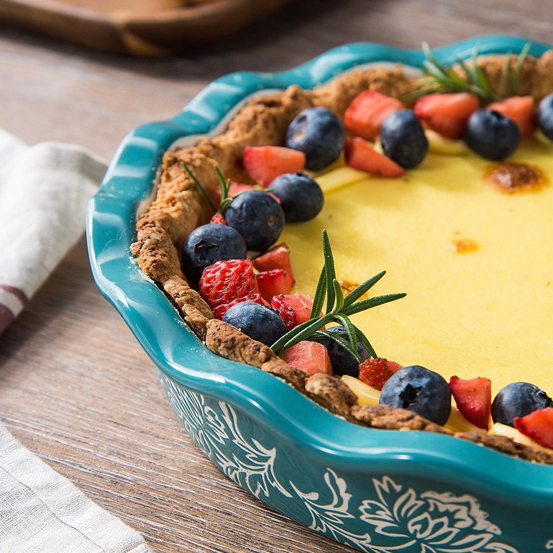 Wisenvoy Pie Pan Ceramic Pie Dish Pie Plate Deep Dish