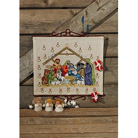 Permin Nativity Advent Calendar Cross Stitch Kit