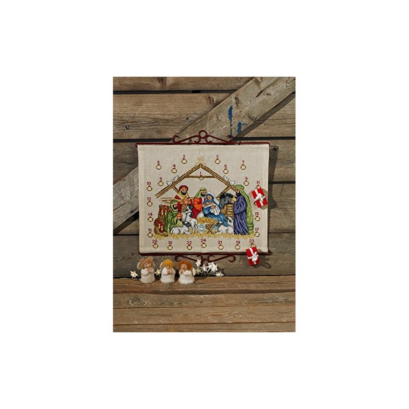 Permin Nativity Advent Calendar Cross Stitch Kit