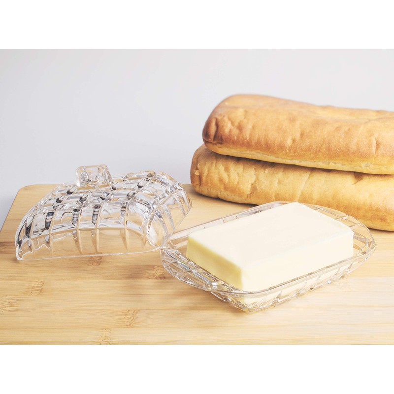 Butter Dish - Cheese Dish - Covered - Cut Crystal