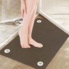 YOUWEIQU 4 Hole Wall Mounted Mat, Non Slip Bath Mat,