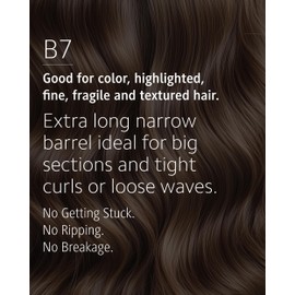 Ibiza Hair Ibiza Hair Boar Bristle Round Brush (B7-70mm) | Blonde Bristles & Cork Handle | Ideal for Color Treated Tresses | Big Waves or Tight Curls | Adds Shine & Texture for Long Styles & Large Sections