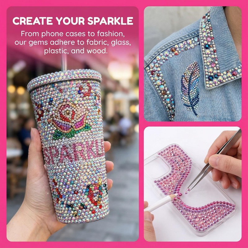 Resin Jelly Bedazzling Kit + Multi-Purpose Adhesive