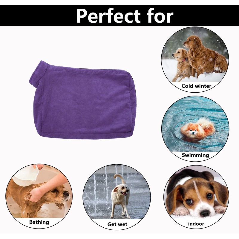 Premium Microfiber Dog Drying Bag - Quickly Removes Water Mud