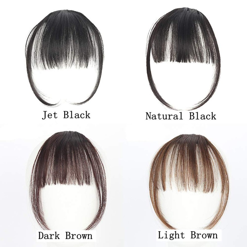 Bangs Wig Ultra Thin Extension Ultra Natural Wig with Sideburns