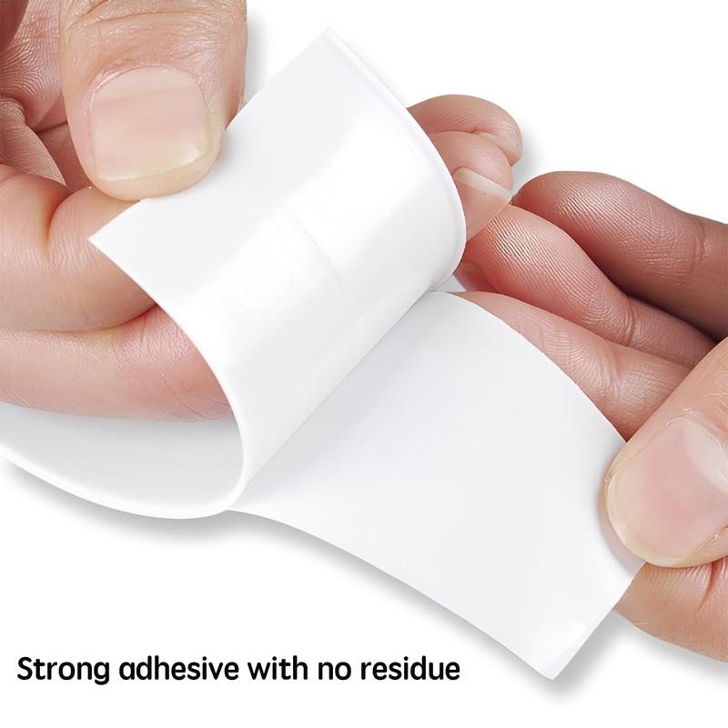 6 Rolls White Caulk Tape, Self Adhesive Waterproof Caulking Sealant