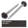 SKIR'CO (40 pcs) Metal Roofing Screws, 4.8 x 60 mm