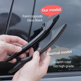 WUJZ Compatible for Mazda 3 Accessories Car Door Handle Cover Protector, Black Plastic, No Adhesive, Preserves Keyhole Access