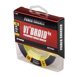 Power Catcher Vi'Braid Fluoro Yellow 125 m Spool / 0.10 mm Braided Line by Spro
