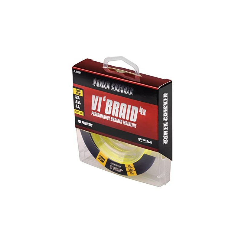 Power Catcher Vi'Braid Fluoro Yellow 125 m Spool / 0.10