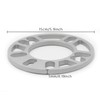 4 x 5mm Aluminum Alloy Wheel Spacers Shims Spacer Universal