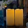 EZiKitchen 2 Pack 6'' Outdoor Battery Operated Candles with Timer