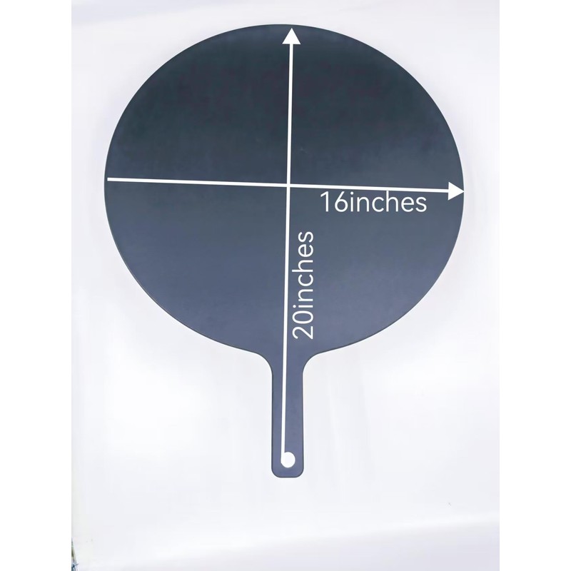 SWEIBIAI Black Pizza Board 20”X16” Round Pizza Cutting Board Pizza