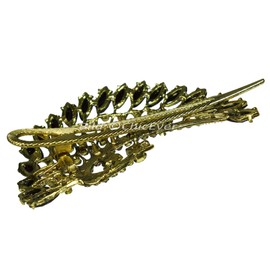 Beautiful Metal Rhinestone & Acrylic Hair Clip 5683b