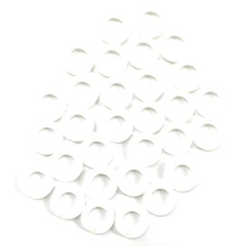 Cabone Rings, Plastic, Knitting Accessory, Crochet, Button Mold Form, Sewing, Stitch Markers (1/2 inch, 30-Pack)