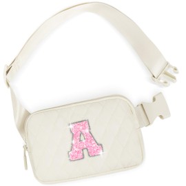 Uygafly Christmas Gifts for Teens Kids Daughter Sister Her - Birthday Gifts for 3 4 5 6 7 8 9 10 11 12 13 14 15 Year Old Girls,Crossbody Bag Belt Bags Cute Purse Fanny Pack Trendy Stuff - A,Cream