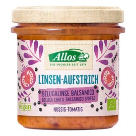 Allos Organic Linsen Spread Belugal Lens Balsamic (6 x 140 g)