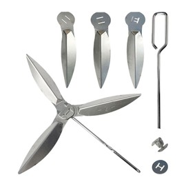 TALOEYH Set of 2 57 cm Grills One Touch Cleaning System Kit, 57 cm for Weber 7444 Charcoal Grill/Kettle Grill, Compatible with Weber Grill Parts, Grill Replacement Parts