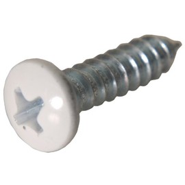 Hillman 80250 8 x 3/4 -Inch Pan Head Phillips Sheet Metal Screw, 100-Pack,White