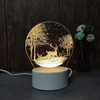3D Optical Illusion LED Deer Night Lamp, Boys and Girls