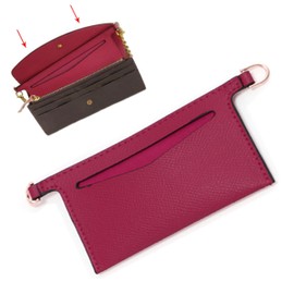 Lckaey Purse Kit for Sarah bag Emilie Wallet Detachable Bag Organizer, Fuchsia, 6.7*3.14in, Classic
