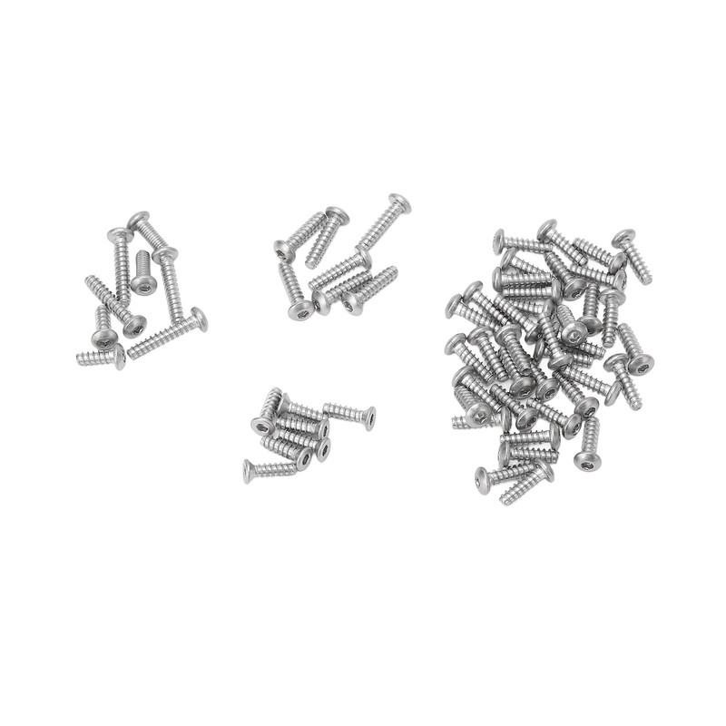 RC Screw Kit Stainless Steel Half Round Head Countersunk Head