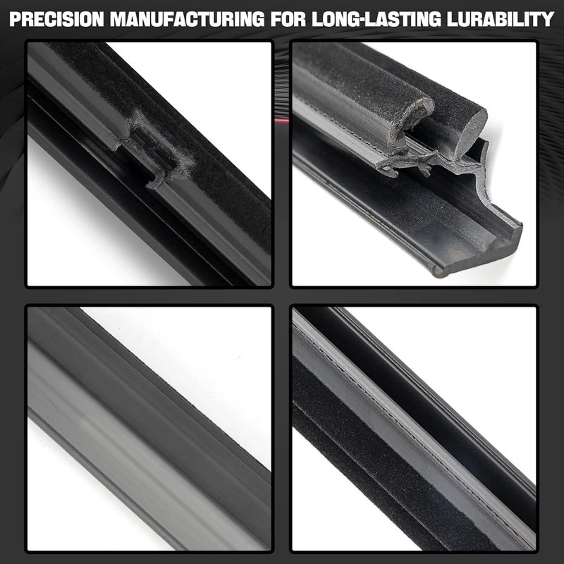 Dxuekeo Door Tailgate Glass Belt Molding Weather Strip Compatible with