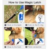 Dog Collar Leash Connector, Magnetic Automatic Magic Latch One Touch