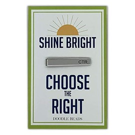 CTR Tie Clip, Shine Bright and Choose the Right, CTR Tie Bar, CTR Tie Clip