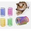 12 Pcs Colourful Cats Springs Toys - Interactive Cat &