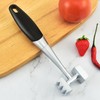 Meat Tenderizer Dual Sided Zinc Alloy Ergonomic Rubber Handle Balanced