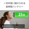 Sony Wireless Earphones WI-C100: Bluetooth compatible/25 hours stamina/IPX4 water resistant/DSEE