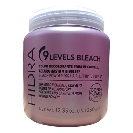 Polvo Decolorante Hidra 9 Niveles 350g + Peroxido 30vol 1l
