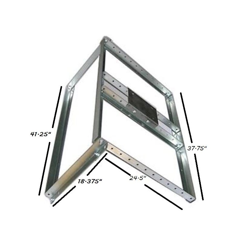 Non-Penetrating Antenna Mast Peak Roof Mount - EZ PNP