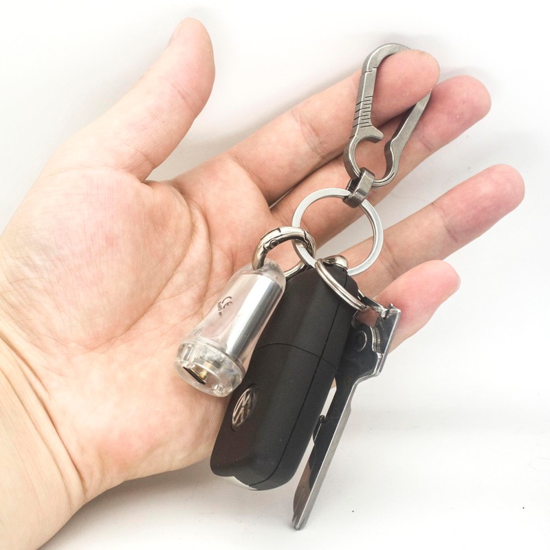 SODOI Titanium Carabiner Hook Key Chain, Small, Lightweight, Durable, Stylish,