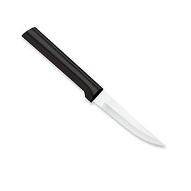 Rada Cutlery Heavy Duty Paring Knife âStainless Steel Blade With Stainless Steel Black Resin Handle, 7-1/8 Inches