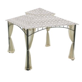 Garden Winds Replacement Canopy Top Cover for The Madaga Gazebo - Damask Beige