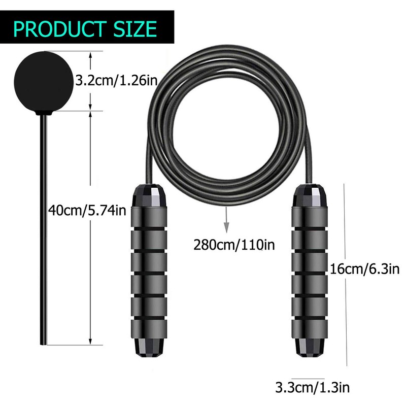 LEKEONE Ropeless Jump Rope,Switchable Dual Mode Ropeless and Corded Jump