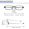 REAVEE 3 Pack Folding Reading Glasses for Men Women, Blue