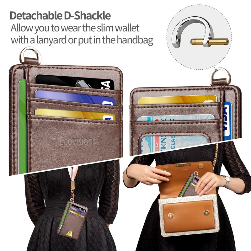 EcoVision Slim Minimalist Front Pocket Wallet, RFID Blocking Credit Card
