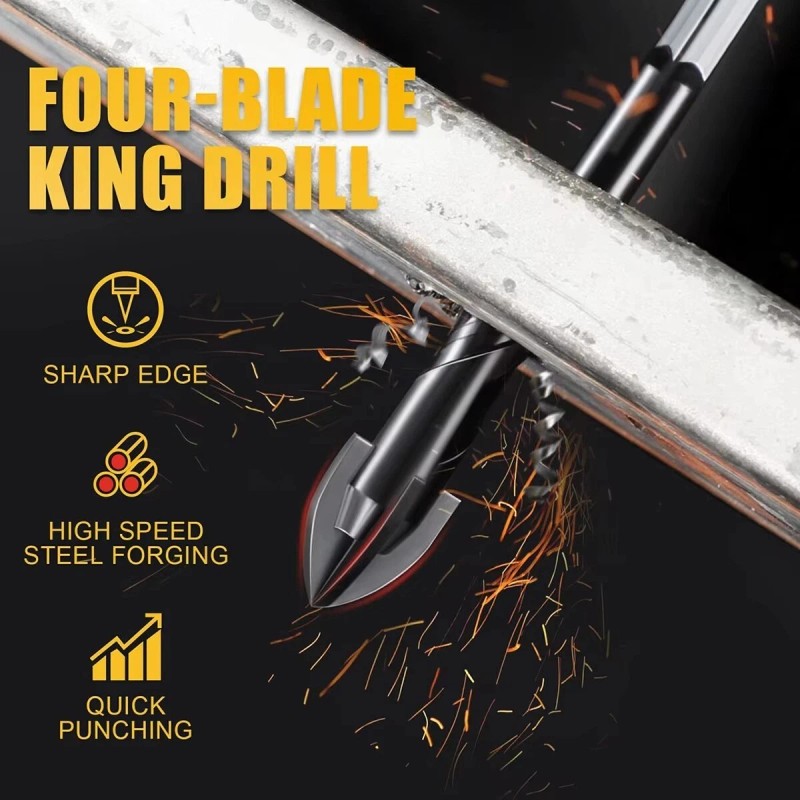 Sharpro 10Pcs Masonry Concrete Drill Bit Set for Tile,Ceramic, Bricks,